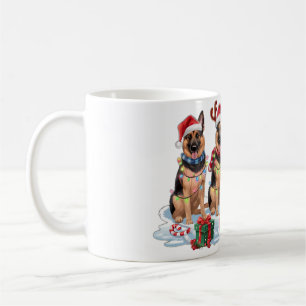 German Shepherd Christmas Lights - Adorable Design Coffee Mug