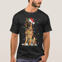 German Shepherd Christmas Lights Xmas Pajama Boxer