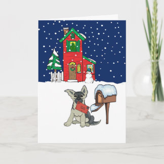 German Shepherd Christmas Mail Holiday Card