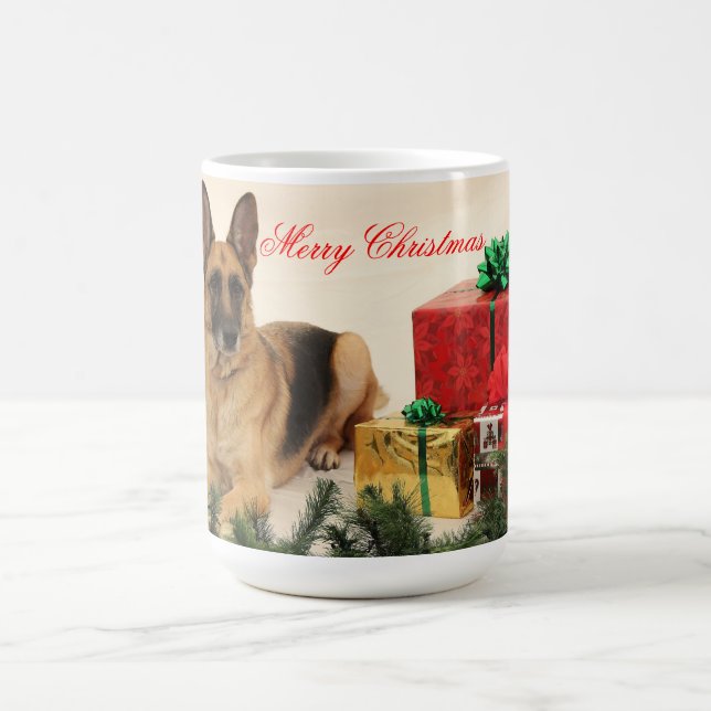 German Shepherd Christmas Mug (Center)