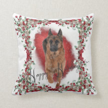 German Shepherd Christmas Photo in the Snow