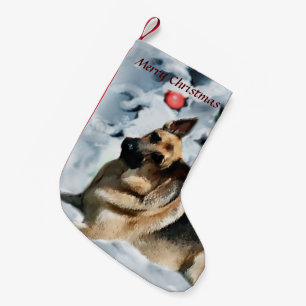 German Shepherd Christmas Small Christmas Stocking