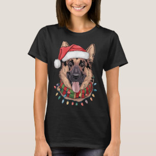 German Shepherd Christmas  T-Shirt