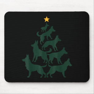 German Shepherd Christmas Tree Funny Gsd Dog Mom D Mouse Mat