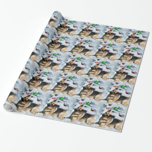 German Shepherd Christmas Wrapping Paper