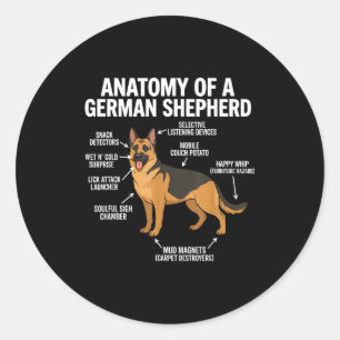 German Shepherd  Classic Round Sticker