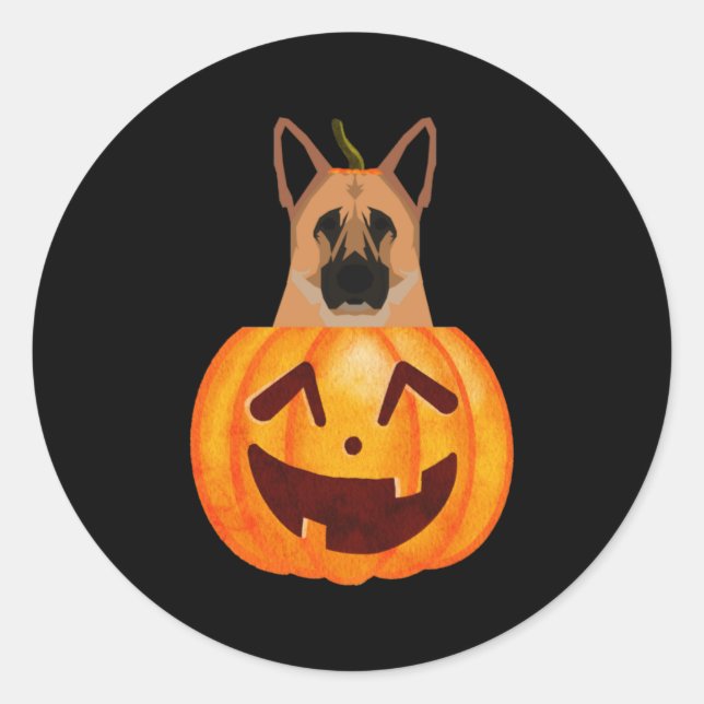 German Shepherd        Classic Round Sticker (Front)