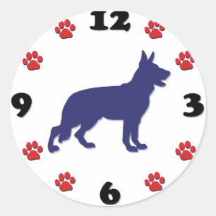German Shepherd Classic Round Sticker
