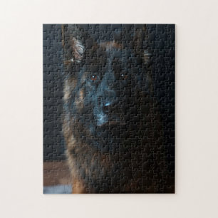 German Shepherd Close Up Jigsaw Puzzle