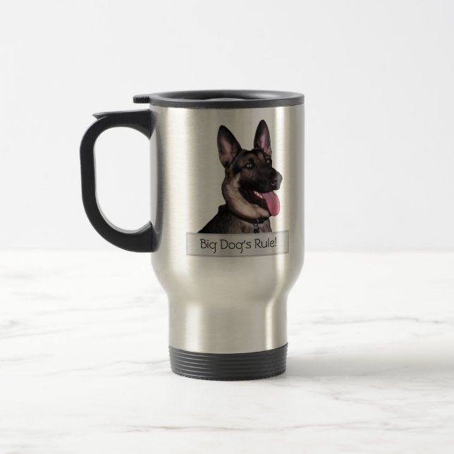 German Shepherd Collection Travel Mug (Left)