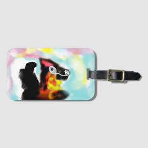 German Shepherd colorful Luggage Tag