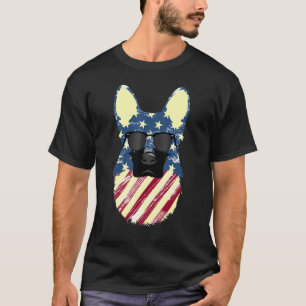 German Shepherd Cool Patriot Happy 4th Of July T-Shirt