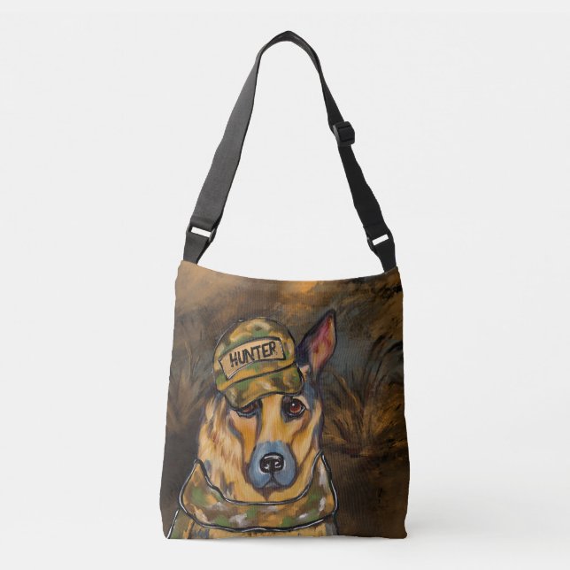 German Shepherd        Crossbody Bag (Front)