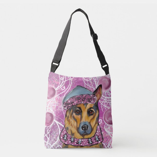 German Shepherd        Crossbody Bag (Front)