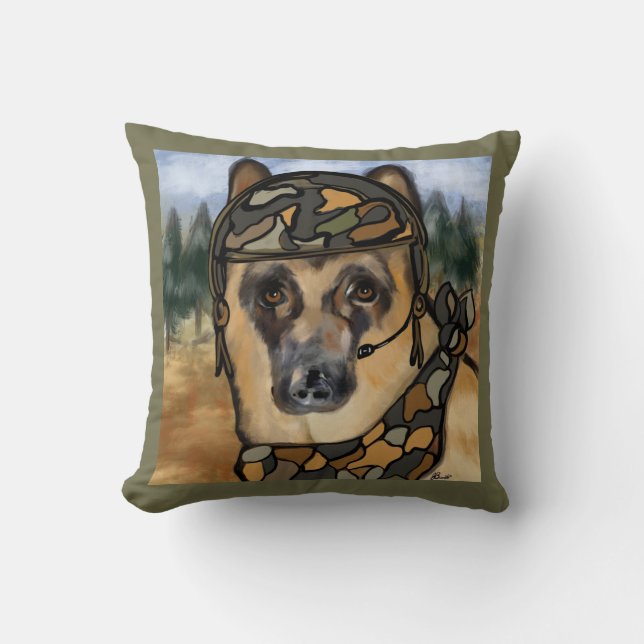 GERMAN SHEPHERD      CUSHION (Front)