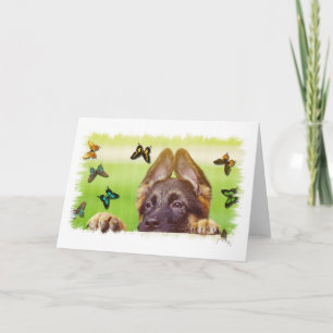 German Shepherd Custom Greeting Card
