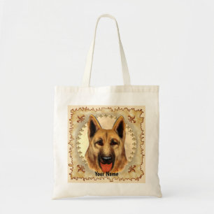 German Shepherd custom name  Tote Bag