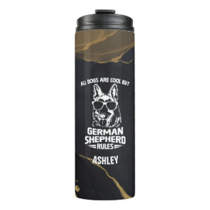 German Shepherd Cute Gift for Dog Dad Dog Mum Thermal Tumbler