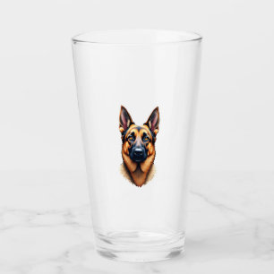 German Shepherd Cute Puppy Dog (4) Glass