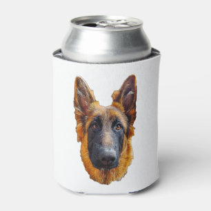 German Shepherd Cute Puppy Dog LSC Can Cooler