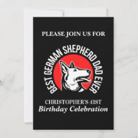 German Shepherd Dad Birthday Party