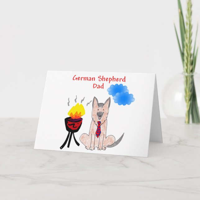 German Shepherd Dad Card (Front)