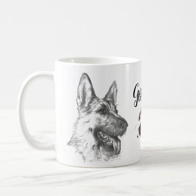German Shepherd Dad Coffee Mug (Left)