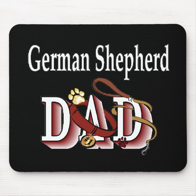 German Shepherd Dad Gifts Mouse Mat (Front)
