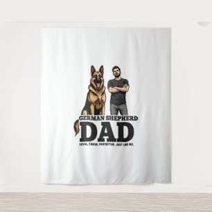 German Shepherd Dad – Loyal. Fierce. Protective. Tapestry