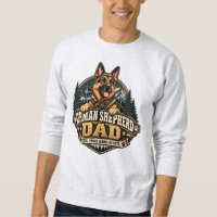 German Shepherd Dad Loyal Vintage Badge