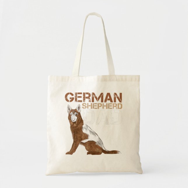 German Shepherd Dad Owner Shepard German Dog Lover Tote Bag (Front)