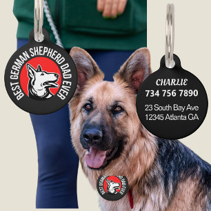 German Shepherd Dad       Pet Tag