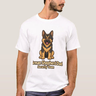 German Shepherd Dad Security Team Funny GSD Shirt