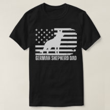 German Shepherd Dad USA Flag, Patriotic Dog Father