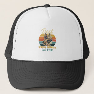 German Shepherd Dad Vintage Sunset Shirt Design Trucker Hat