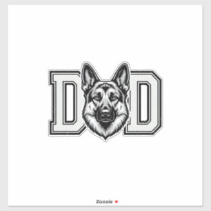German Shepherd Dad Vintage Vector Shirt Design_1