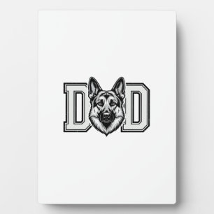 German Shepherd Dad Vintage Vector Shirt Design_1 Plaque