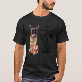 German Shepherd Daddy Happy Father s Day To My Ama T-Shirt