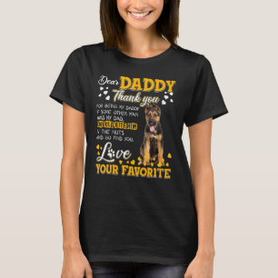 German Shepherd Dear Daddy Thank You For Being My T-Shirt