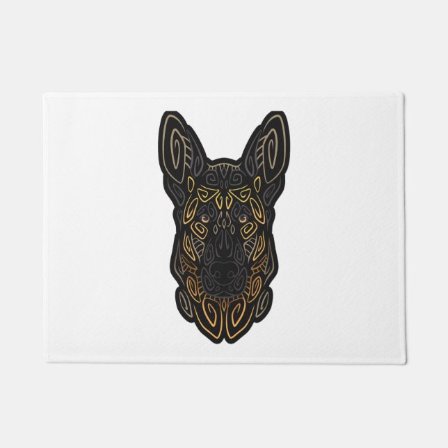 German Shepherd Design German Shepherd Gifts Dog O Doormat (Front)