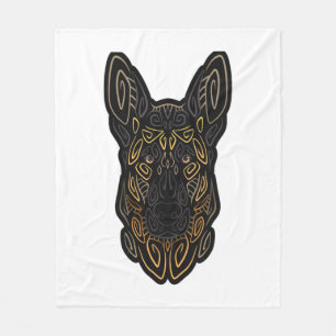 German Shepherd Design German Shepherd Gifts Dog O Fleece Blanket