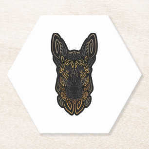 German Shepherd Design German Shepherd Gifts Dog O Paper Coaster