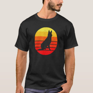 German Shepherd Distressed Sunset T-Shirt