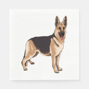 German shepherd dog 1 napkin