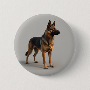 German Shepherd Dog 6 Cm Round Badge