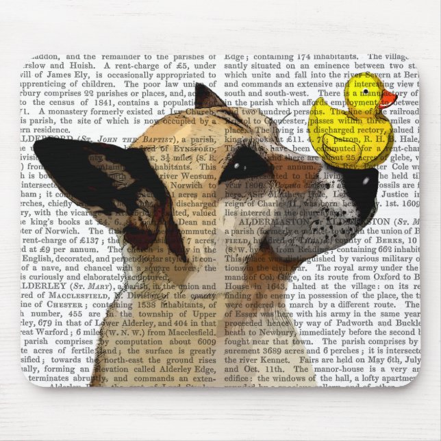 German Shepherd Dog and Duck Mouse Mat (Front)