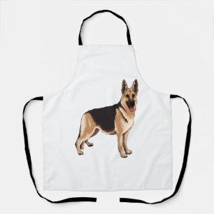 German shepherd dog  apron