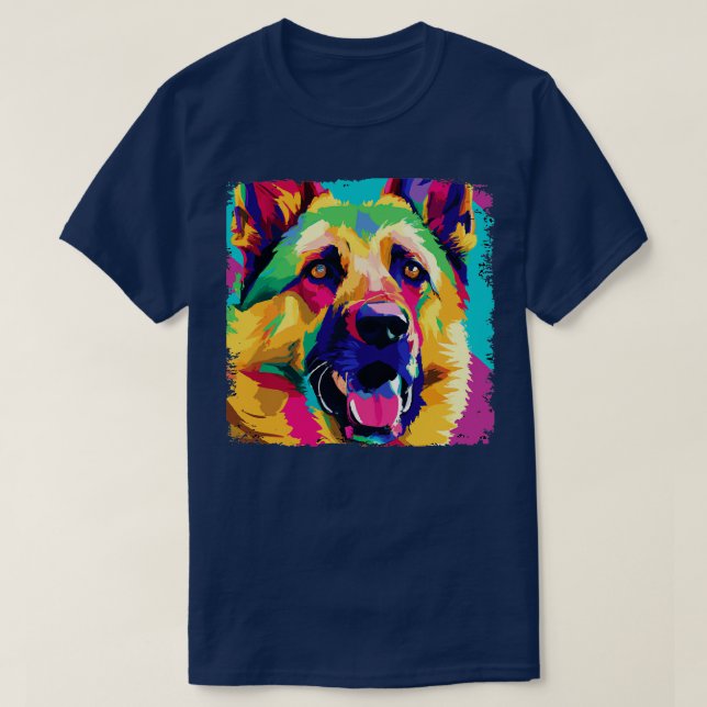 German Shepherd Dog Art Dog Lover Gifts 1 T-Shirt (Design Front)
