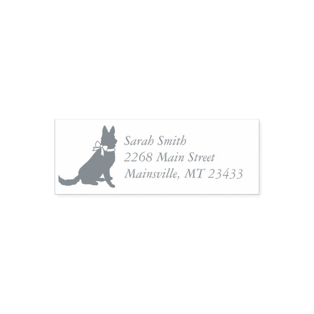 German Shepherd Dog Baby Shower Genderless Self-inking Stamp (Design)
