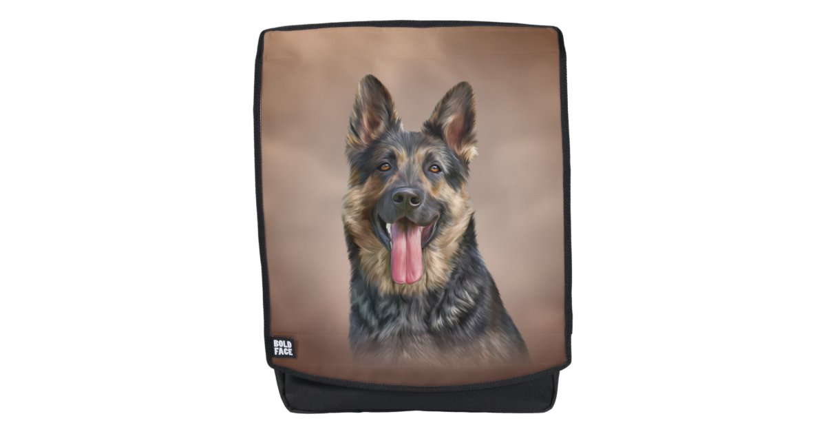 German Shepherd dog Backpack Zazzle.co.uk